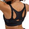 imageChampion Womens Sports Bra Motion Control Zip Highimpact Sports Bra Wirefree Bra for WomenBlack