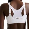 imageChampion Womens Sports Bra Motion Control Zip Highimpact Sports Bra Wirefree Bra for WomenWhite