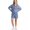 imageChampion Womens Vintage Wash Zipup Hoodie C LogoSevenseas Blue