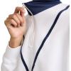 imageChampion Womens Yearbook 14 Zip PulloverWhiteSailaway Navy