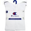 imageChampion mens Crew Socks  Moisturewicking Athletic Socks With Cushioning ampamp Arch Support Size 612White HeelToe