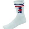 imageChampion mens Crew Socks  Moisturewicking Athletic Socks With Cushioning ampamp Arch Support Size 612White With 3 Cs  6 Pack