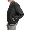 imageChampion mens Logo Stripedtrim Varsity JacketBlack