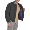 imageChampion mens Logo Stripedtrim Varsity JacketBlack Matte Filled