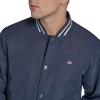 imageChampion mens Logo Stripedtrim Varsity JacketPeacoat Matte Filled