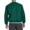 imageChampion mens Logo Stripedtrim Varsity JacketRain Forest