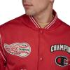imageChampion mens Patch Varsity Bomber JacketChili Pepper