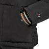 imageChampion mens Quilted Fullzip Hooded Puffer JacketBlack Patch Pocket