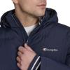 imageChampion mens Quilted Fullzip Hooded Puffer JacketPeacoat Patch Pocket