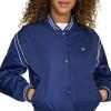 imageChampion womens Cropped Varsity Bomber JacketMedieval Blue