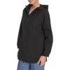 imageChampion womens Hooded Cinch Waist Rain JacketBlack