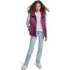 imageChampion womens Satin Quilted Puffer Vest With Stand CollarDark Pink