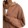 imageChampion womens Zipup Hoodie Vintage Wash Running Women C LogoTime Out Brown