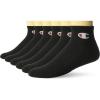 imageChampion Mens Ankle Socks  6Pack MoistureWicking Athletic Socks with Cushioning ampamp Arch Support Size 612Black  6 Pack
