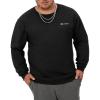 imageChampion Mens Sweatshirt Fleece Midweight Crewneck Sweatshirt Reg Or Big ampamp TallBlack Small  Small Script Logo