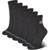 imageChampion Womens Quarter Socks  6Pack Cushioned Athletic Socks with MoistureWicking Arch Support Size 59High Quarter Black