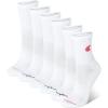 imageChampion Womens Quarter Socks  6Pack Cushioned Athletic Socks with MoistureWicking Arch Support Size 59High Quarter White