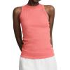 imageChampion Womens Ribbed Tank Top High Neck C LogoRipe Papaya Red