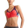 imageChampion Womens Sports Bra Motion Control Zip Highimpact Sports Bra Wirefree Bra for WomenRed Flame