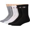 imageChampion mens Crew Socks  Moisturewicking Athletic Socks With Cushioning ampamp Arch Support Size 612WhiteGreyBlack  6 Pack
