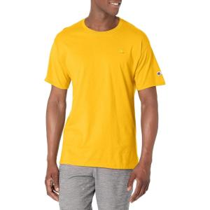 imageChampion Mens Classic Everyday Soft Comfortable TShirt Regular or Big ampamp TallTeam Gold  C Logo