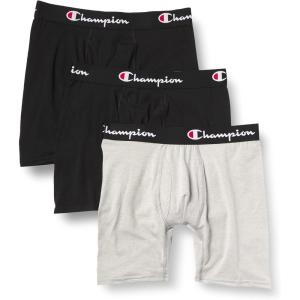 imageChampion Mens Everyday Cotton Stretch 3 Pack2 New EbonyOxford Grey Heather