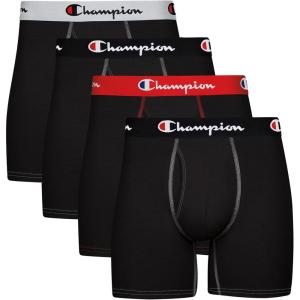 imageChampion Mens Everyday Cotton Stretch 4 PackBlack  4 Pack