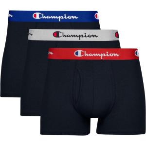 imageChampion Mens Everyday Cotton Stretch Trunks 3 PackTrunk  Black  3 Pack