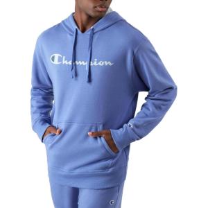 imageChampion Mens Fleece Script Logo Hoodie Reg Or Big ampamp TallStone Crush Blue Script
