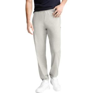 imageChampion Mens Pants Everyday Cotton Lightweight Lounge Knit Pants for Men Reg Or Big ampamp TallOxford Gray  C Patch Logo