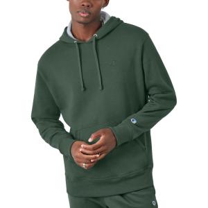 imageChampion Mens Pullover Fleece Hoodie Midweight C Logo Reg Or Big ampamp TallDark Green C Logo