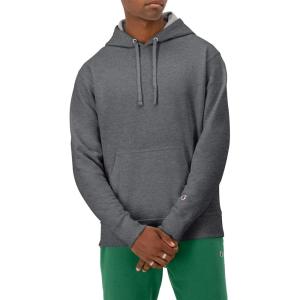 imageChampion Mens Pullover Fleece Hoodie Midweight C Logo Reg Or Big ampamp TallGranite Heather