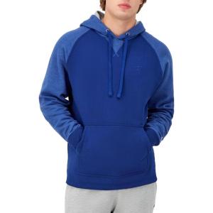 imageChampion Mens Pullover Fleece Hoodie Midweight C Logo Reg Or Big ampamp TallJewel Sapphire Stripe C Logo