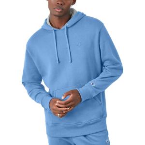 imageChampion Mens Pullover Fleece Hoodie Midweight C Logo Reg Or Big ampamp TallSwiss Blue  C Logo