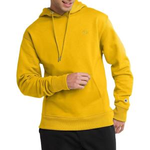 imageChampion Mens Pullover Fleece Hoodie Midweight C Logo Reg Or Big ampamp TallTeam Gold C Logo