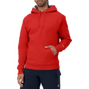 imageChampion Mens Pullover Fleece Hoodie Midweight C Logo Reg Or Big ampamp TallTeam Red Scarlet