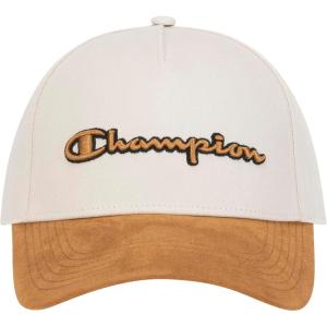 imageChampion Mens Revival Snapback Adjustable CapIvory CanvasWestern Brown