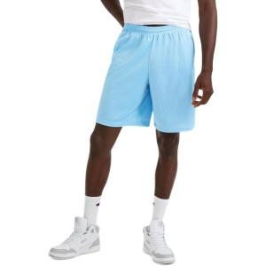 imageChampion Mens Shorts Mens Mesh Gym Shorts Lightweight Athletic Shorts Reg Or Big ampamp TallSwiss Blue  C Patch Logo