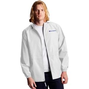 imageChampion Mens Stadium Packable Jacket Retired ColorsWhite Small  Small Script Logo