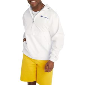 imageChampion Mens Stadium Packable Jacket Retired ColorsWhite Small Script