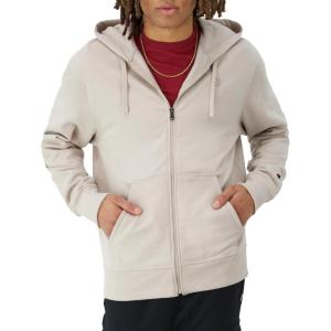 imageChampion Mens Zipup Hoodie Comfortable Zipup Hoodie Sweatshirt for Men Reg Or Big ampamp TallAutumn Beige C Logo