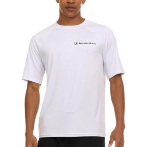 imageChampion Rash Guard for Men Short Sleeve Mens Swim Shirt Sun Shirt UPF 50 UV Protection SPF Quick Drying RashguardWhite