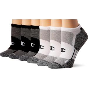 imageChampion Womens 6Pack Low Cut Athletic Socks with MoistureWicking Breathable Stretch Size 59BlackWhite Assortment