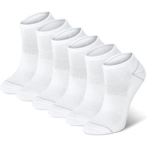 imageChampion Womens 6Pack Low Cut Athletic Socks with MoistureWicking Breathable Stretch Size 59White Heel Toe