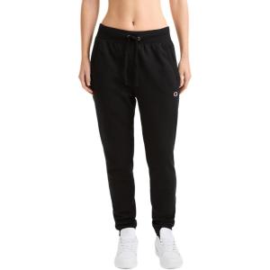 imageChampion Womens Fleece Joggers Standard Fit Midweight Script ampamp C Logo Available in Regular and PlusBlack  C Logo