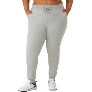 imageChampion Womens Fleece Joggers Standard Fit Midweight Script ampamp C Logo Available in Regular and PlusOxford Gray