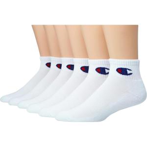 imageChampion Womens Quarter Socks  6Pack Cushioned Athletic Socks with MoistureWicking Arch Support Size 59White