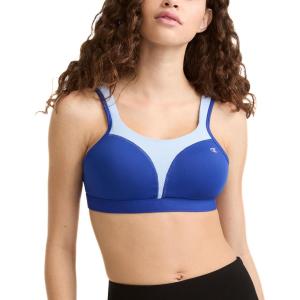 imageChampion Womens Sports Bra Maximum Support HighImpact Sports Bra for WomenSurf the WebOcean Front Blue