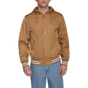 imageChampion mens Champion Mens Lightweight Varsity Jacket With Jersey HoodTobacco