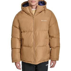imageChampion mens Quilted Fullzip Hooded Puffer JacketTobacco